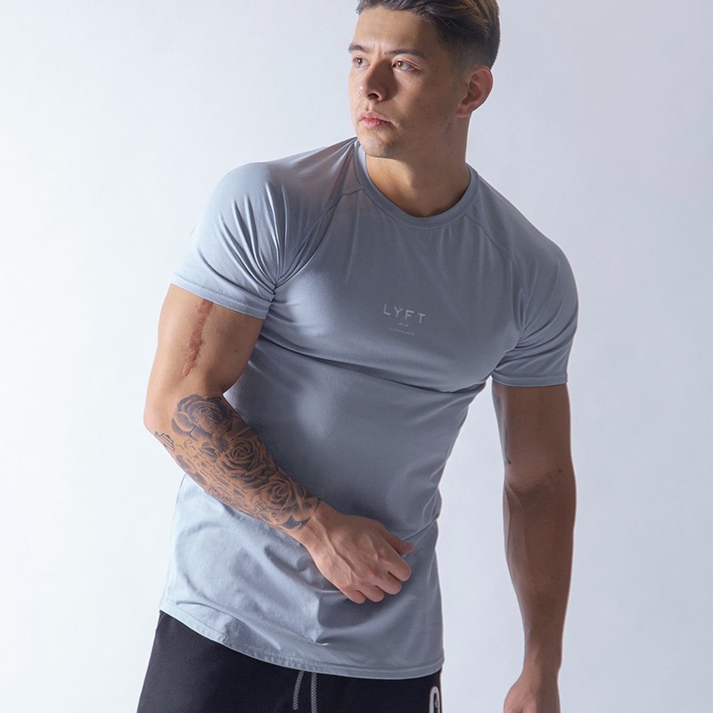 Áo Thun Thể Thao Tay Ngắn Co Giãn Tốt Cỡ Lớn M-3XL Thời Trang Cao Cấp Cho Nam