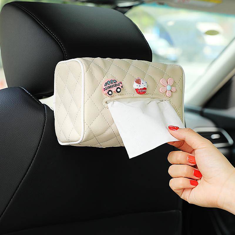 Hộp Đựng Khăn Giấy Kiêm Hộp Đựng Khăn Giấy Đa Năng Gắn Sau Lưng Ghế Xe Hơi