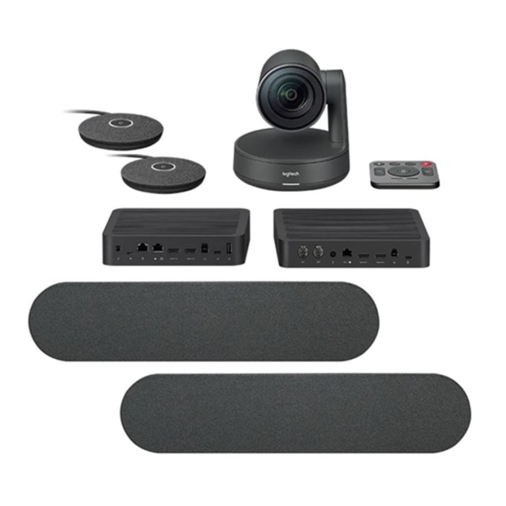 Camera hội nghị Logitech Rally Plus ( 1 cam, 2 speaker, 2 mic,1 table Hub, 1 DisplayHub)