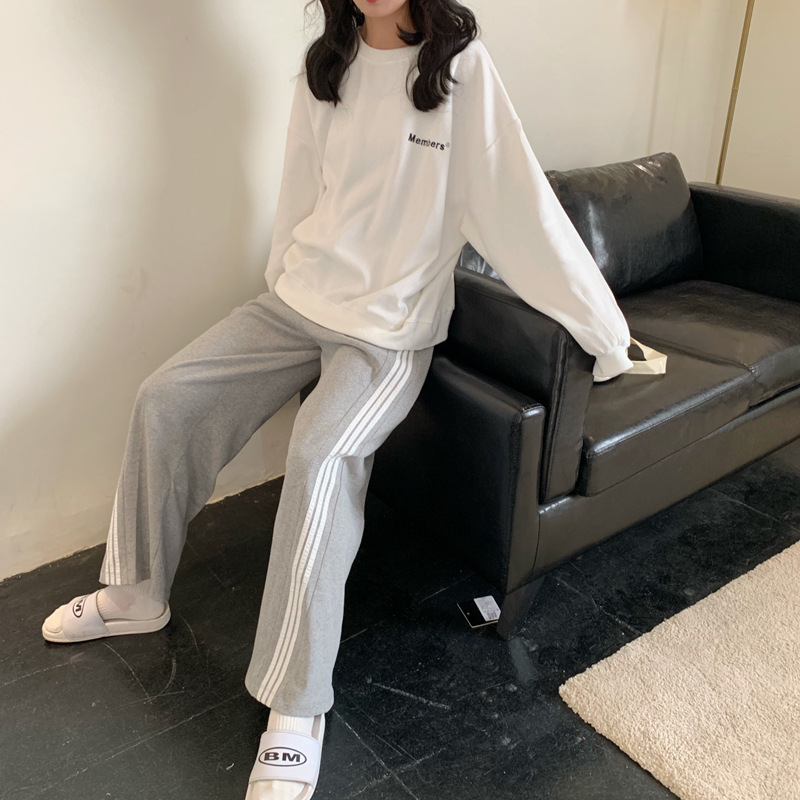 Quần dài lưng cao dáng rộng có size S-4XL thời trang năng động cá tính cho nữ