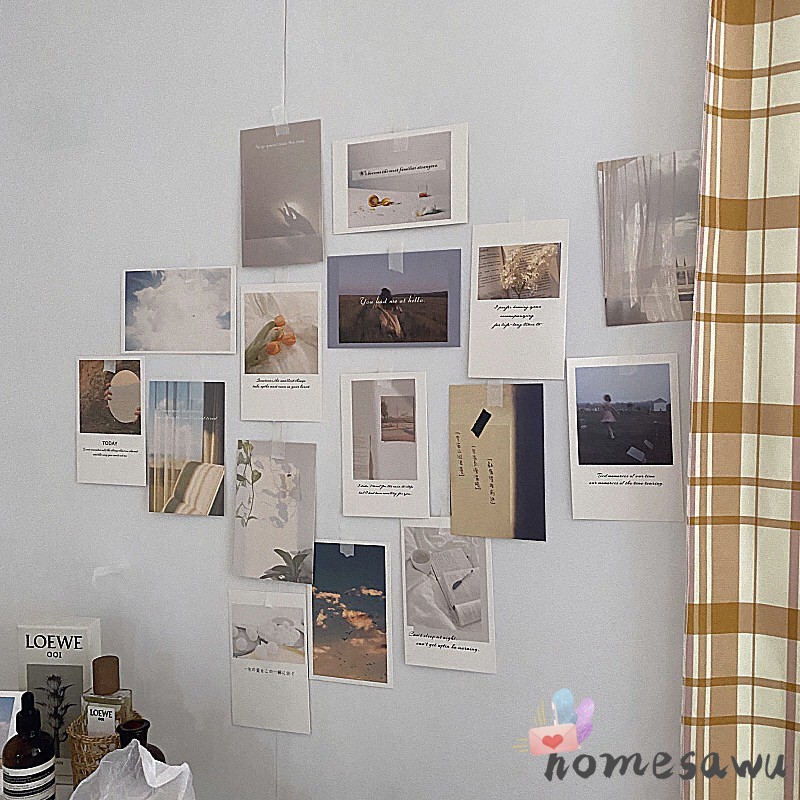 Bộ 30 Tấm Bưu Thiếp Du Lịch In Tranh Phong Cảnh Nghệ Thuật Vẽ Tay Trang Trí Nội Thất Dán Tường Trang Trí