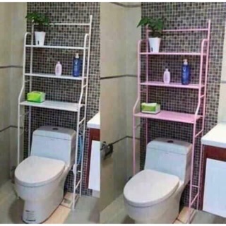 Combo kệ tolet + cây lau nhà + kệ 3 tầng bánh xe + gia treo