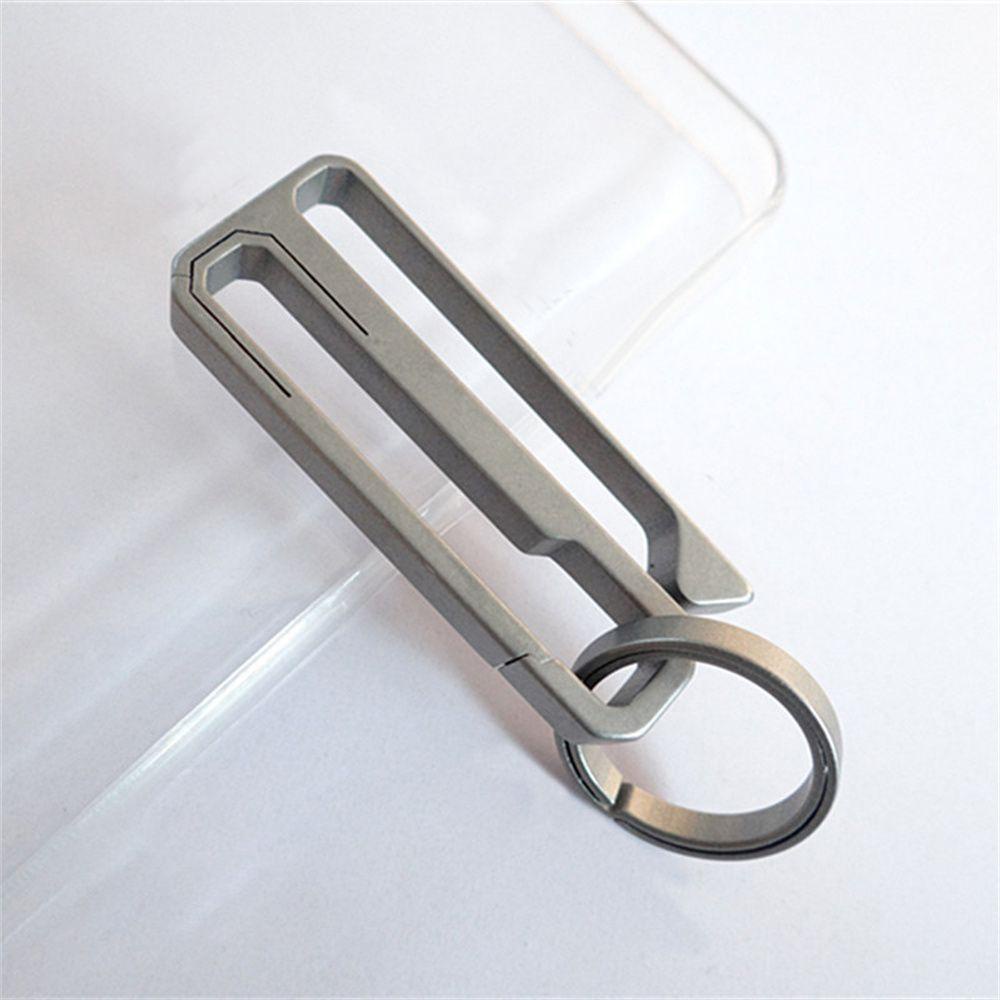 Dwayne car keychain thời trang titanium tc4 anti-lost car phụ kiện nội thất phụ kiện nội thất chìa khóa mặt dây chuyền thắt lưng kẹp