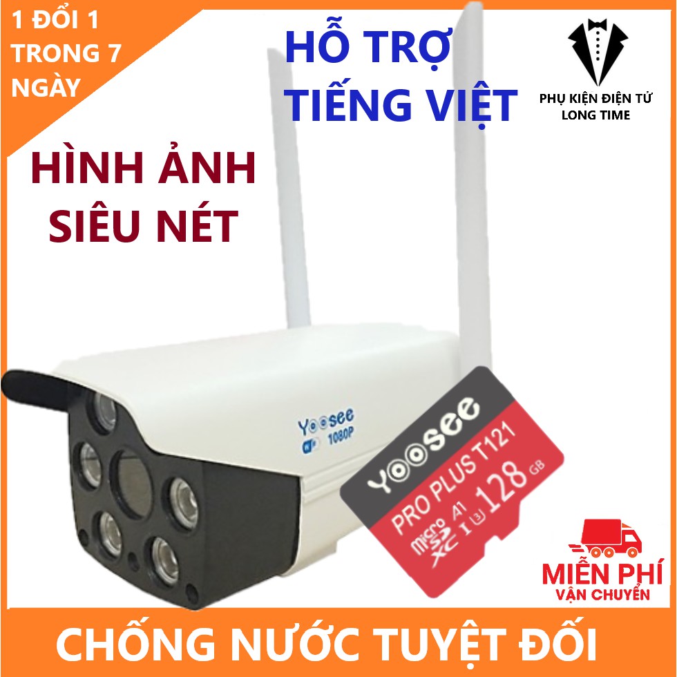  Camera Yoosee ngoài trời 2 râu 2.0 Mpx - camera wifi , camera đêm có màu , camera yoosee