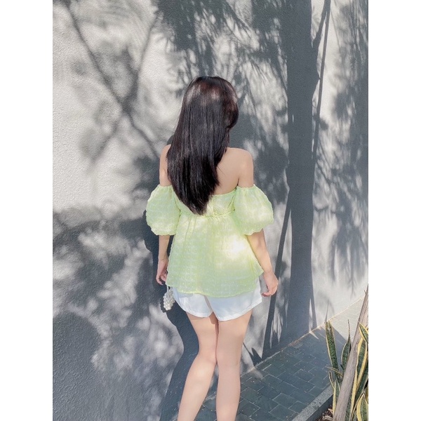 SET ÁO XANH BBD BẸT VAI + QUẦN SHORT TRẮNG