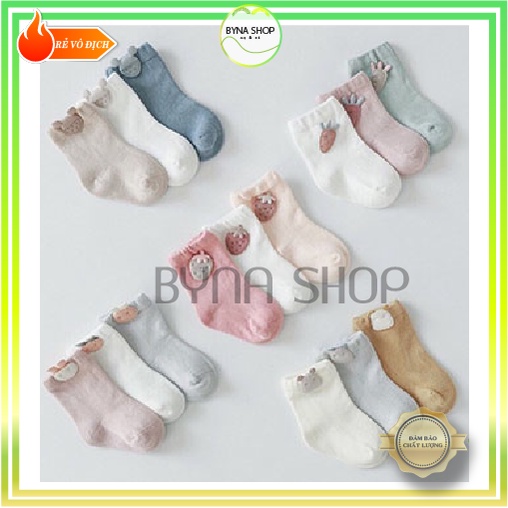 Sét 3 đôi tất Bé trai, Bé gái Nemo baby đi mùa thu đông xinh xắn và ấm áp
