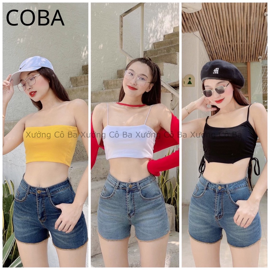 Quần sọt jean nữ lưng cao form siêu chuẩn, chất co giãn cao cấp từ 45-55kg - Xưởng sỉ cô ba