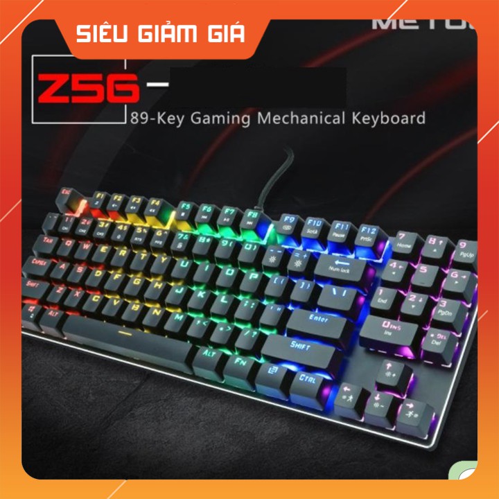 BÀN PHÍM CƠ ZERO METOO Z56 LED RAINBOW (TKL CÓ NUMBLOCK)