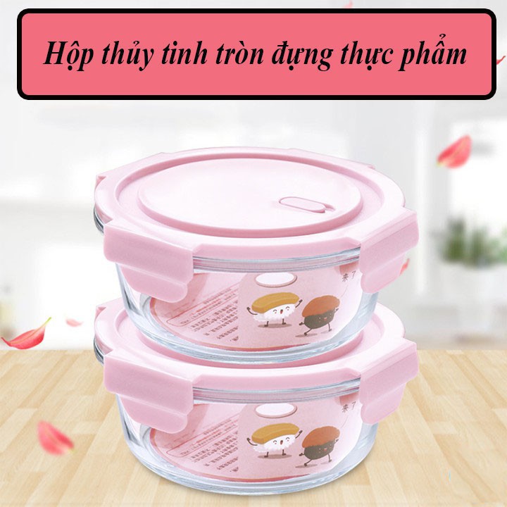 Hộp Cơm Thủy Tinh Tròn 400ml