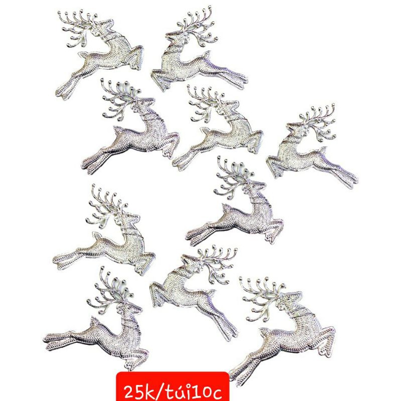 (phụ kiện noel) NAI NHŨ TREO CÂY THÔNG GIÁNG SINH