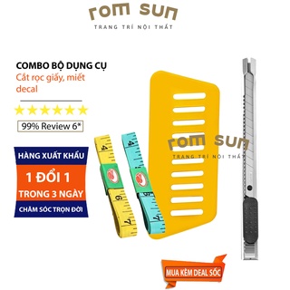 COMBO Bộ dụng cụ thi công giấy dán tường Dụng Cụ Miết Dán DECAL, Miết giấy Dán Tường, Gạt Kính,... ĐA NĂNG