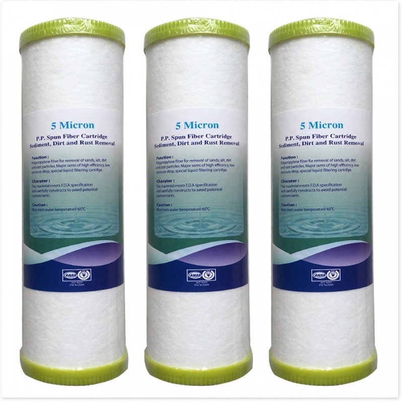 bộ 5 lõi số 1 pp 10 ing dùng cho máy lọc nước