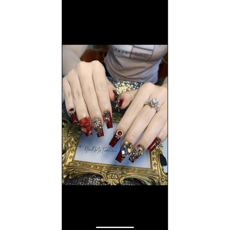 Sơn gel đỏ tuyết xu hướng 2022, chai 15ml