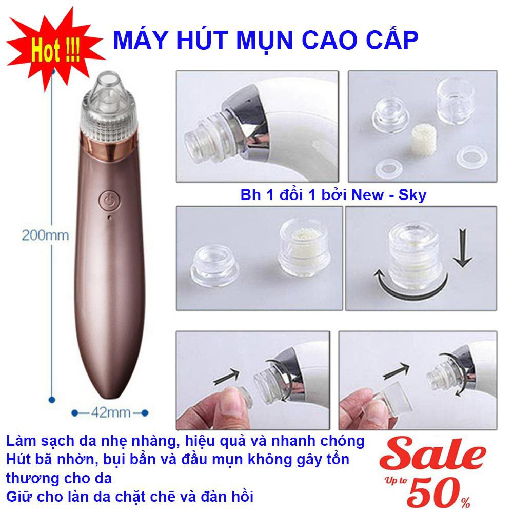 Máy Hút Mụn Cầm Tay, Nặn Mụn, May Hut Mun Trứng Cá, Tìm Mua RT-8080 Đánh bay đầu đen, cám.