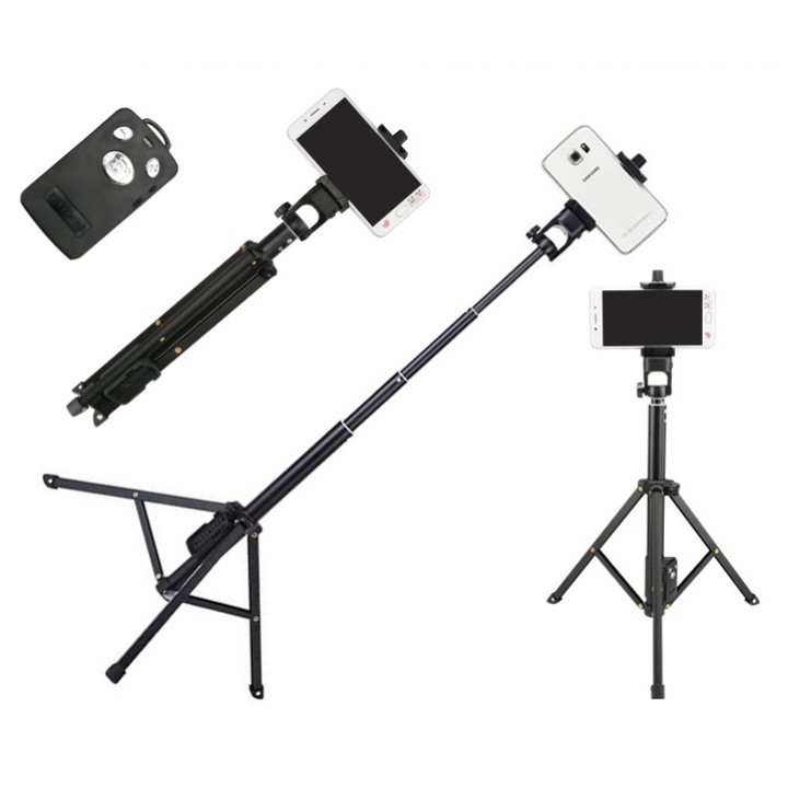 Gậy chụp ảnh Kết nối Bluetooth dòng Yunteng có Giá đỡ 3 chân (Dài 134cm) | BigBuy360 - bigbuy360.vn