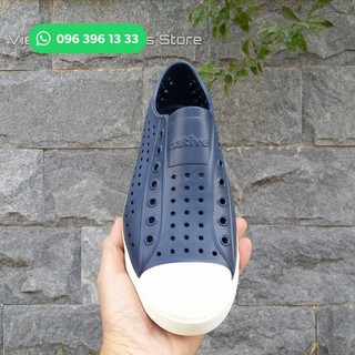 HOT 2019 -Giày Nhựa Nativ.e Jefferson - Chất Nhựa E.V.A Siêu Nhẹ, Không Thấm Nước - MÀU NAVY - SHOP CỐP STORE