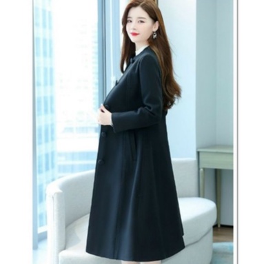 Áo Khoác Nữ Dáng Dài - Áo Dạ Cổ Đứng Dáng Xoè Cao Cấp Quảng Châu Siêu Ấm Sang Trọng | BigBuy360 - bigbuy360.vn