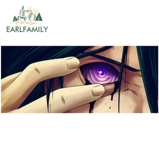 Earlfamily 13cm x 5.6cm cho Naruto Sasuke Madara Rinnegan Xe Dán Vinyl Kính Chắn Gió Chống Trầy Xước Thân Cây Đề Can Trang Trí