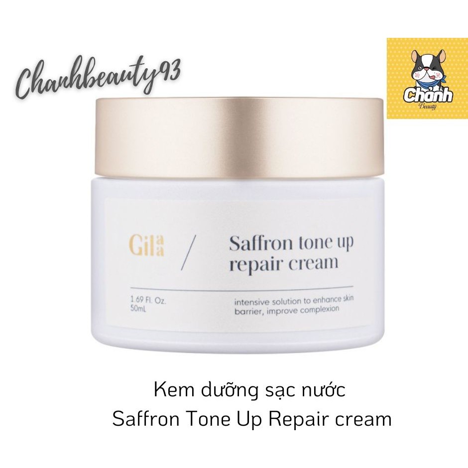 GILAA - Kem dưỡng sạc nước và dưỡng trắng Saffron Tone Up Repair Cream