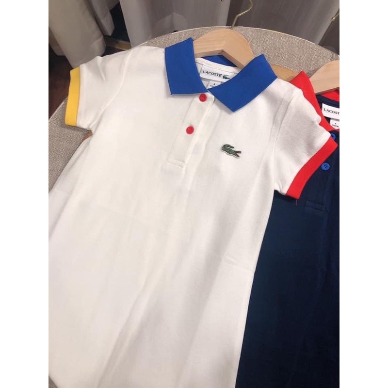 Váy polo cộc tay Lacoste 12-28kg (có ảnh thật)