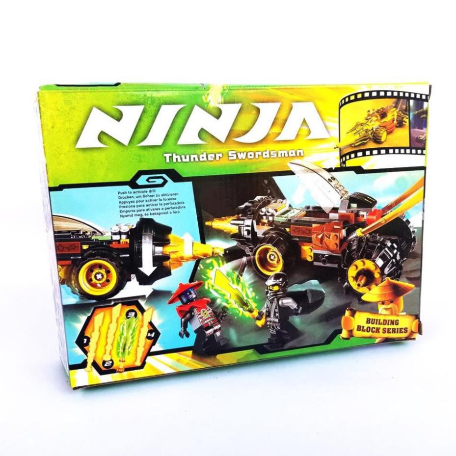 . [ Lego ninjago ] ⚡ Ảnh thật ⚡ Lego đồ chơi BELA 9791 cỗ máy chiến đấu của Cole gồm 174 mảnh ghép *