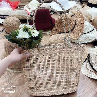 Túi cói đan thưa (Phá giá cho vui)