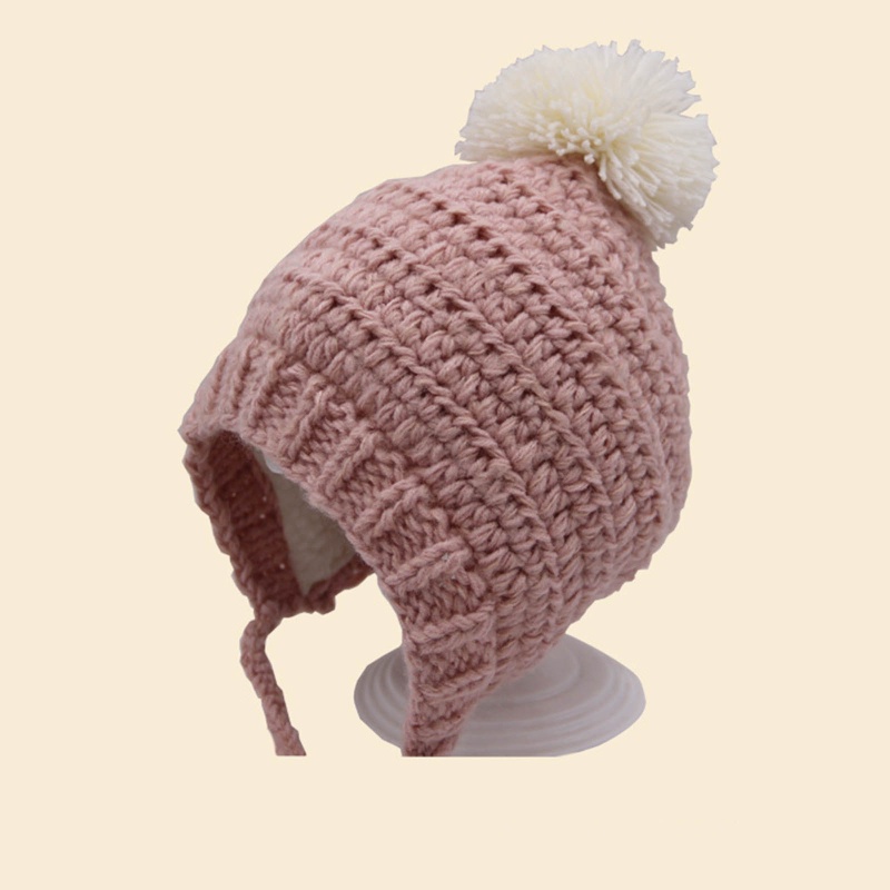 Mũ Len Mềm Mại Bảo Vệ Tai Dễ Thương Cho Bé