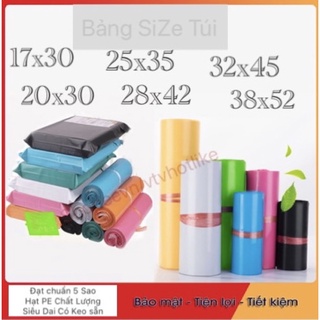 Túi Gói Hàng Niêm Phong Tự Dính Có Keo Tự Dính-Cuộn 100 Túi