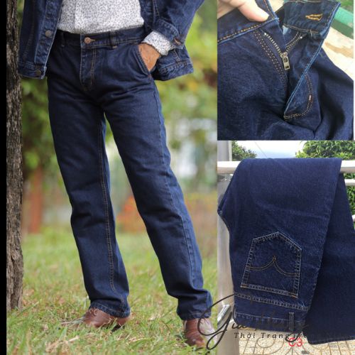 Quần jaen ống suông phom ống rộng quần bò trung niên ,chất vải cotton cao cấp, hàng chuẩn trung niên bigsize