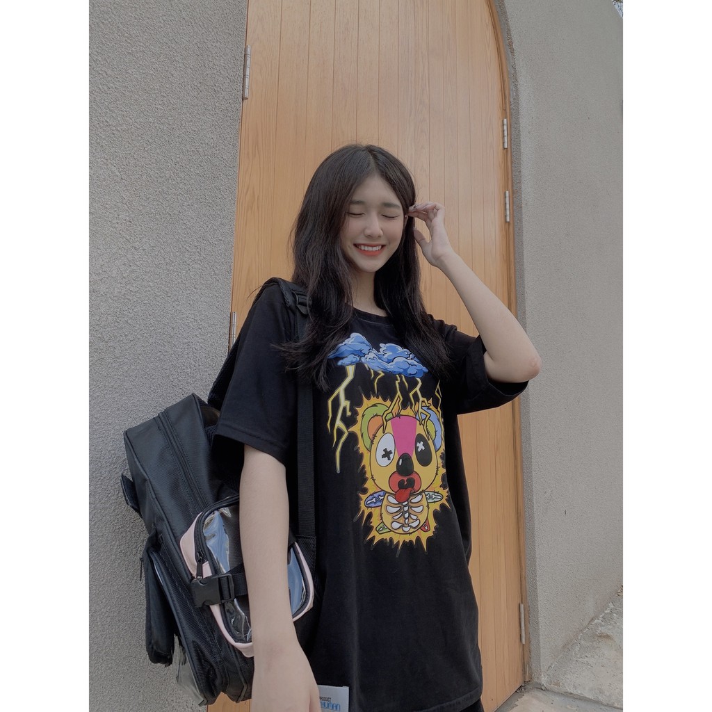 Áo Thun Mascot Thunder SGES Form Rộng Tay Lỡ Unisex Nam Nữ | BigBuy360 - bigbuy360.vn