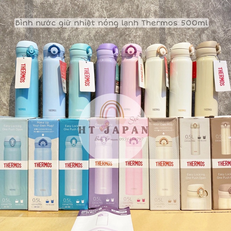 bình giữ nhiệt thermos 500ml nóng lạnh (nội địa nhật)