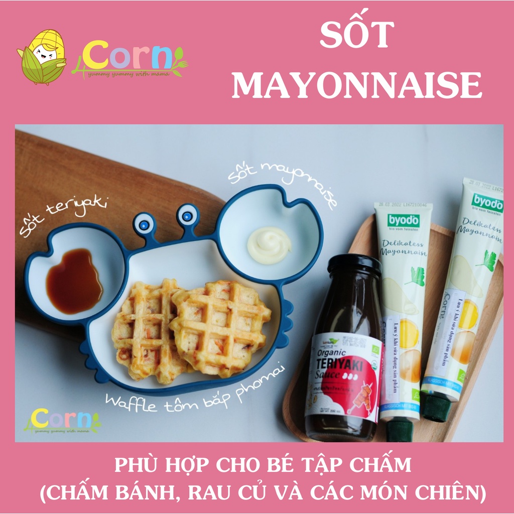 Sốt mayonnaise  hữu cơ Byodo - Cho bé 12m+