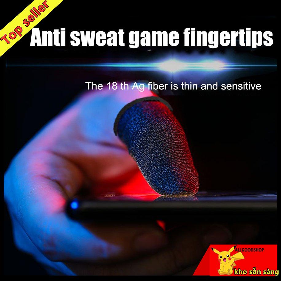 Set 2 bao ngón tay chơi game bằng sợi carbon chống trượt độ nhạy cao
