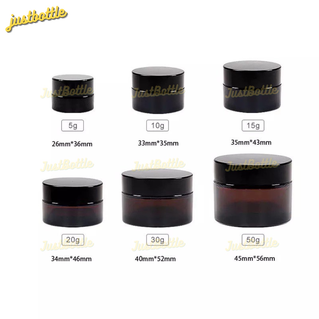 HŨ CHIẾT MỸ PHẨM NÂU THỦY TINH NẮP NHỰA 3G 5G 10G 15G 20G 30G 50G🆘 FREESHIP 50K 🆘 HỦ ĐỰNG KEM CAO CẤP GIÁ RẺ