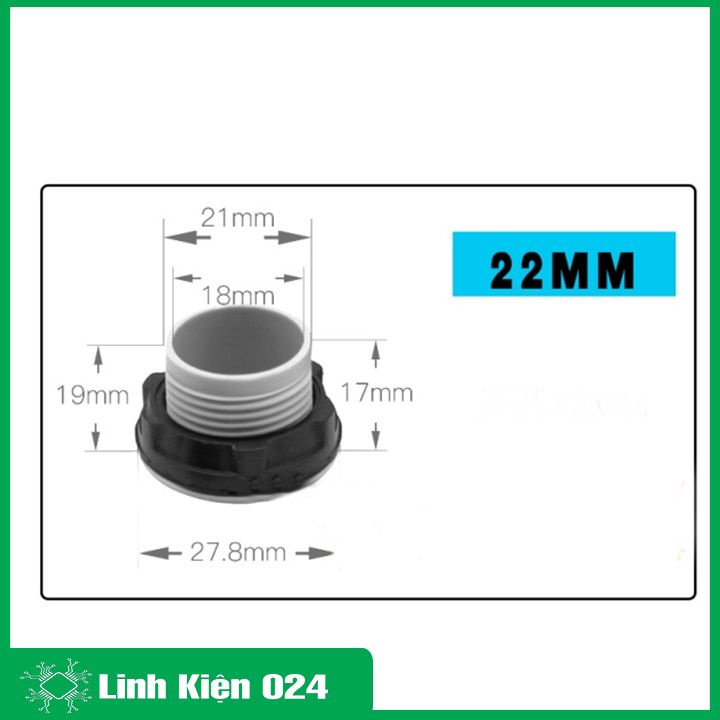 Nắp bịt tủ điện, nút che lỗ tủ điện nhựa PVC chống nước, chống cháy đường kính 16mm/22mm/30mm