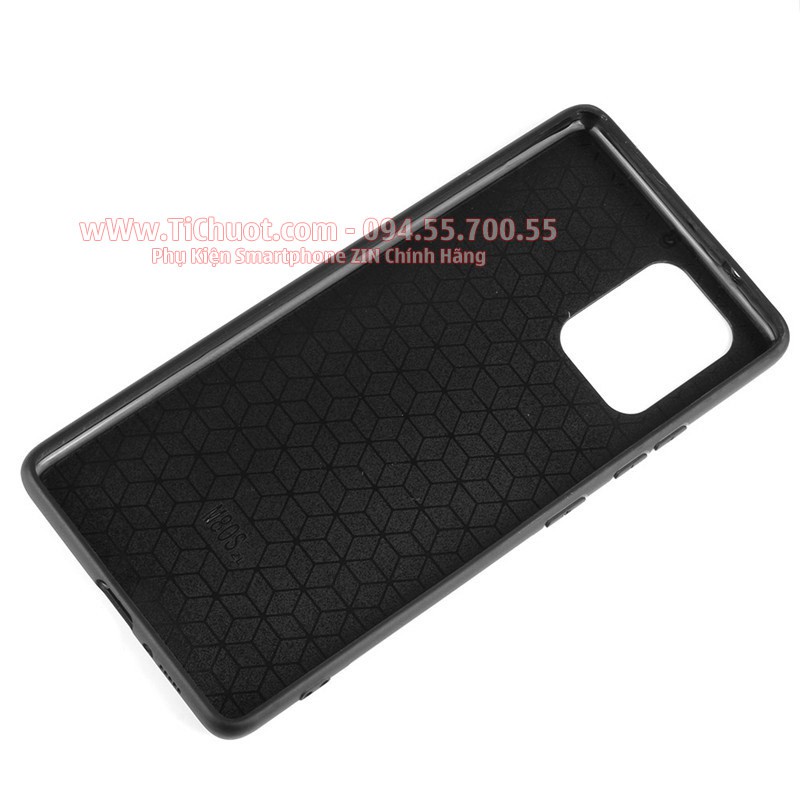 [Viền Dẻo] Ốp Lưng Samsung S10 Lite A91 M80s Da PU Sọc Chỉ