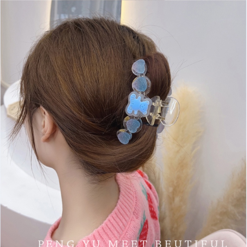 Kẹp Tóc Hình Trái Tim Hoạt Hình Phong Cách Hàn Quốc Xinh Xắn Cho Nữ