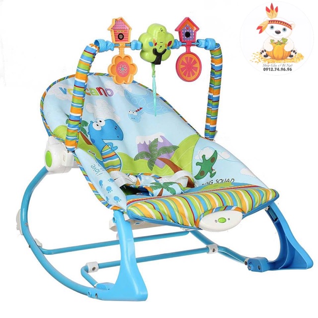 Ghế rung bập bênh có nhạc Konig Kids KK63562