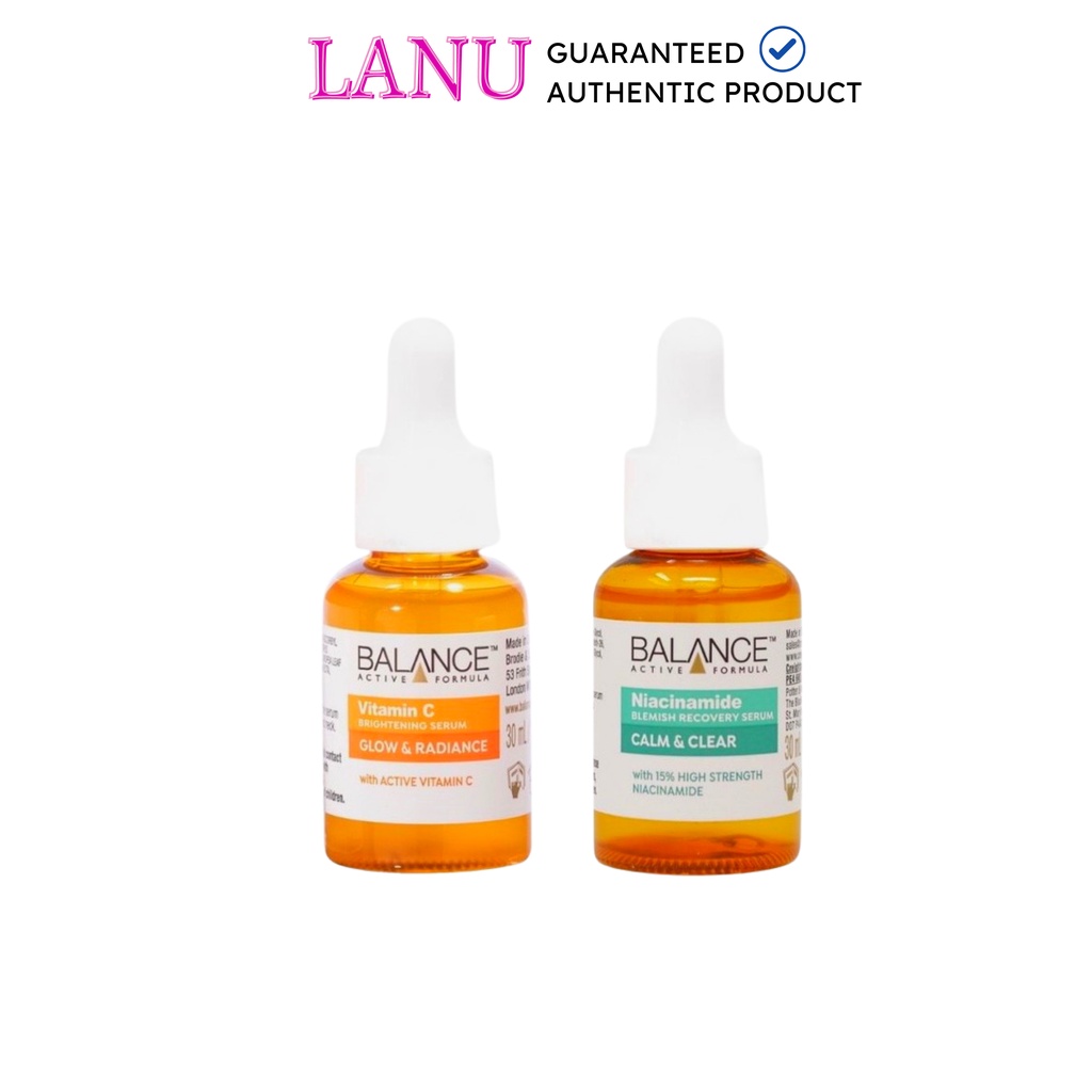 Combo serum ngừa mụn, giảm thâm và làm sáng da Balance Vitamin C và Niacinamide Serum 30ml (GIÁ ƯU ĐÃI MỞ SHOP)