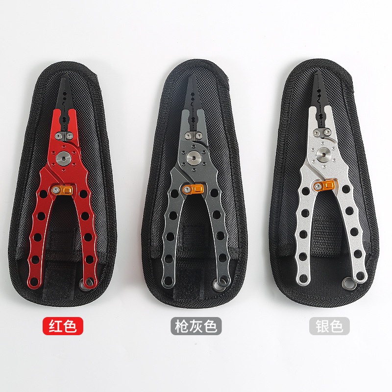 Bộ kẹp cá và kìm gỡ lưỡi thay khoen lưỡi câu lure Minlure A1 chất liệu nhôm siêu nhẹ