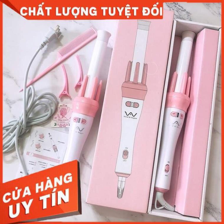 Máy Uốn Tóc, Lược Điện Làm Xoăn Tóc 360 Độ Vivid & Vogua Chuyên Nghiệp, Giúp Chị Em Tạo Được Những Kiểu Như Ý