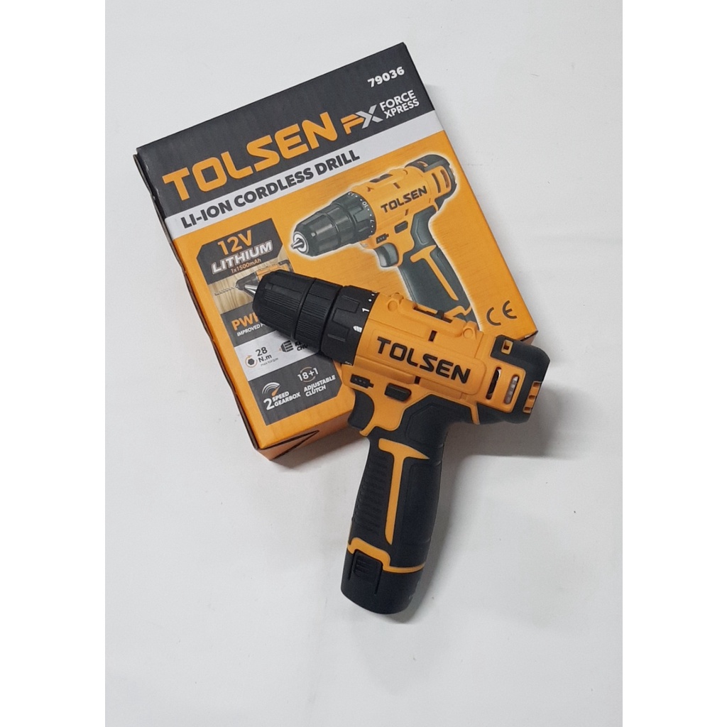 MÁY KHOAN PIN 12V TOLSEN 79036 - HÀNG CHÍNH HÃNG