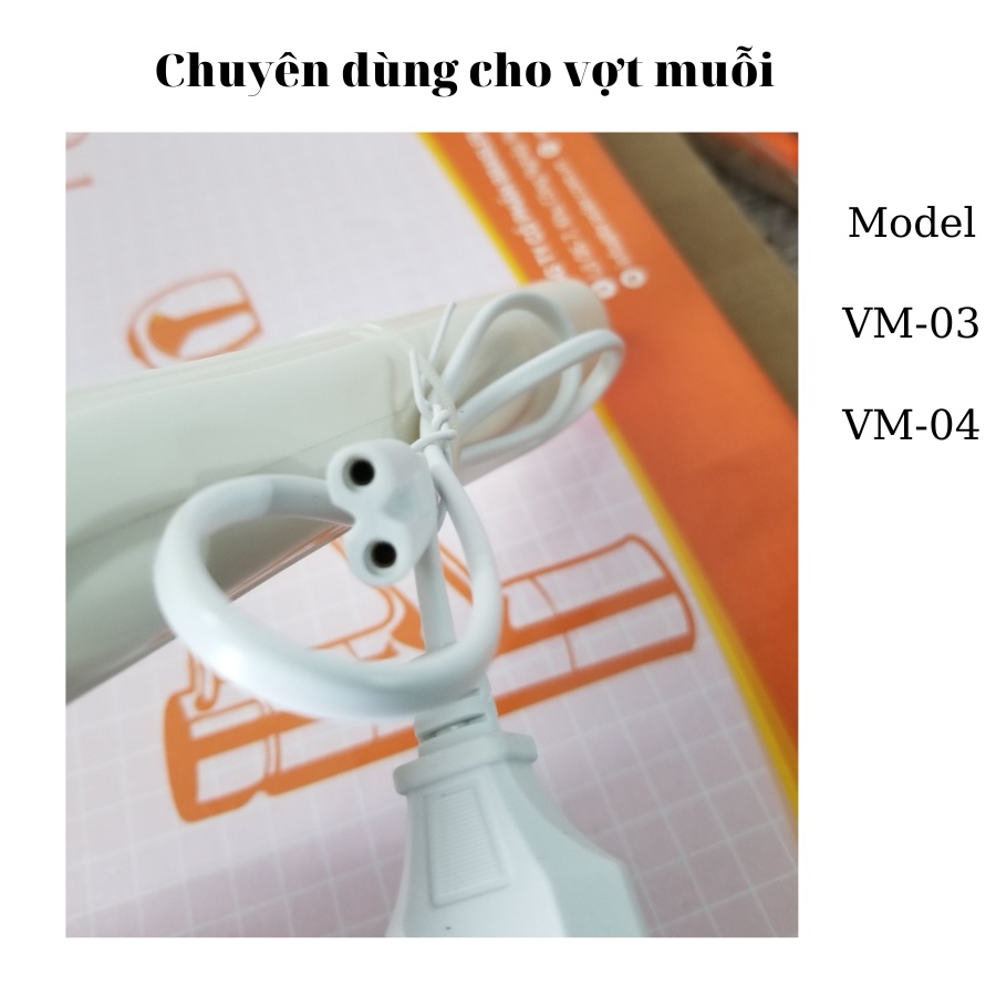 Dây xạc rời dùng cho vợt muỗi cắm ổ hãng Asia lighting model VM-03,04