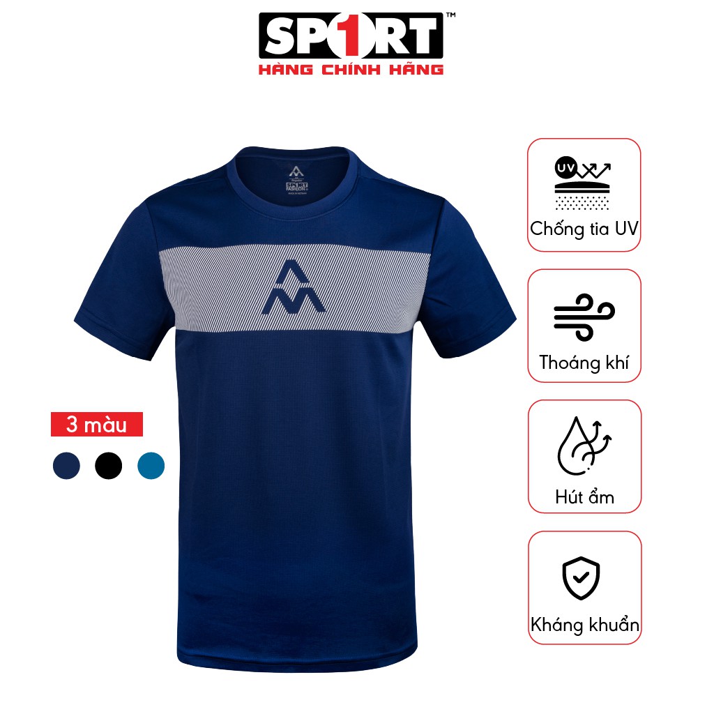 Áo Thun T-Shirt Nam SPORT1 Thể Thao Ngắn Tay Cotton - MT001