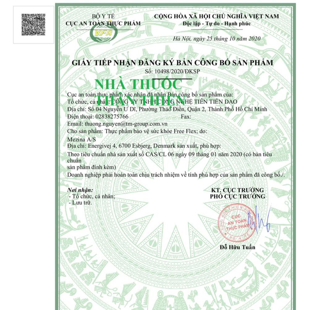 {Nhập} Free Flex - Hỗ trợ tăng dịch nhờn khớp, giảm đau xương khớp, tăng khả năng vận động (90 viên)