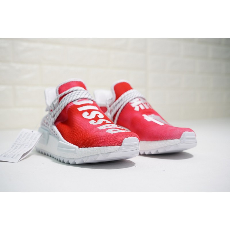 【With shoe box】Giày PHARRELL WILLIAMS X ADIDAS NMD HUMAN RACE RED Đỏ uy tín