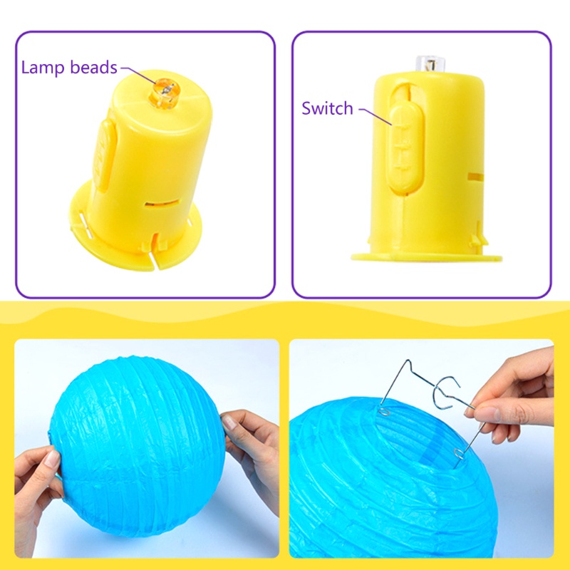 Lồng Đèn Giấy Thủ Công Nhiều Màu Sắc Dùng Trang Trí Tiệc Sinh Nhật / Sự Kiện