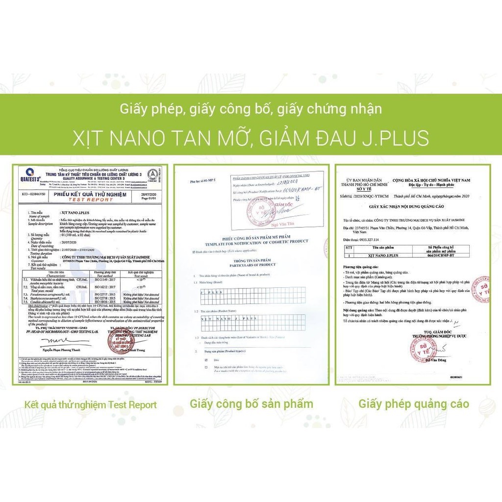 Chai Xịt Nano Tan Mỡ J Plus Giảm Cân, Tiêu Mỡ - Jasmine Jplus
