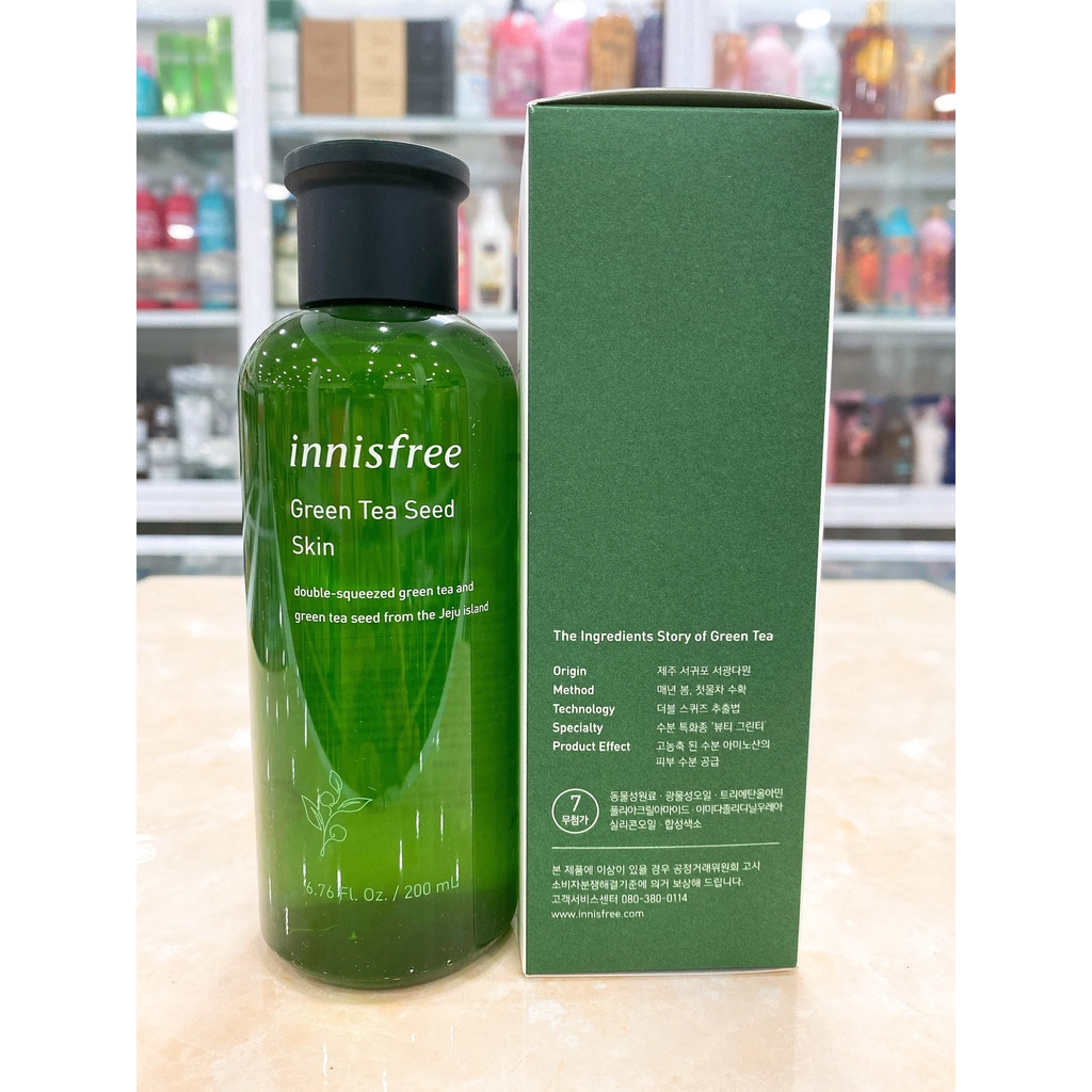 Nước Hoa Hồng Innisfree Green Tea Seed Skin 200ml