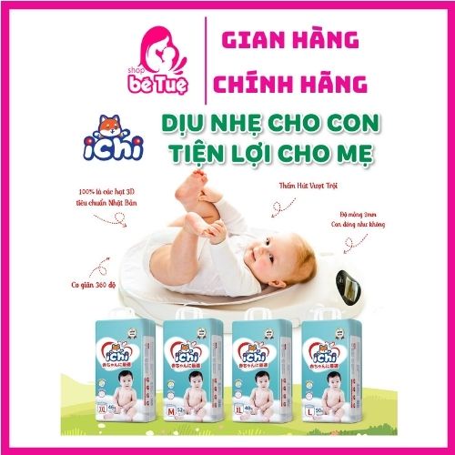 Bỉm quần ICHI suất Nhật siêu thấm hút size M52, L50 ,XL48 ,XXL46